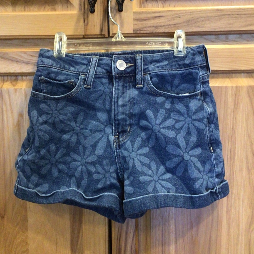 SO Floral Denim Shorts 0/24W High Rise